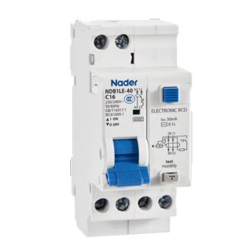 良信电器/Nader 剩余电流动作断路器，30039126 NDB1LE-40 B25 A型300MA 售卖规格：1个