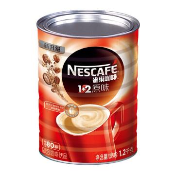 雀巢（Nestle） 咖啡1+2原味，1.2kg 桶装