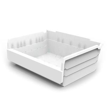 力王 货架物料盒，SF3415,白色 300×400×150mm,全新料,5个/箱,不含分隔片 售卖规格：1个