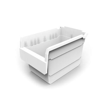 力王 货架物料盒，SF3220,白色 300×200×200mm,全新料,10个/箱,不含分隔片 售卖规格：1个
