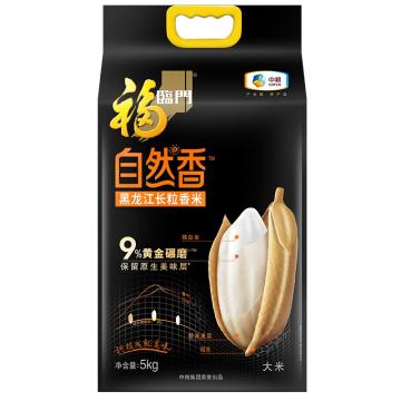 福临门 自然香 黑龙江长粒香米，5kg 中粮出品 （一件代发）