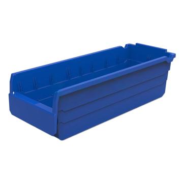 力王 货架物料盒，500*200*150mm，全新料，不含分隔片，SF5215-蓝色，单位：个