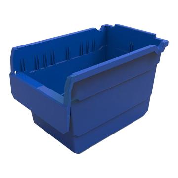 力王 货架物料盒，300*200*200mm，全新料，不含分隔片，SF3220-蓝色，单位：个