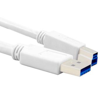 酷比客 USB3.0打印线，LCCPUSB3AMBMWH-3M /USB/AM-BM/白色/3M 售卖规格：1条