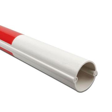 安赛瑞 拉线警示保护管 电缆拉线警示管 红白反光PVC拉线保护管 电杆安全标志Φ25mm×2000mm 310096