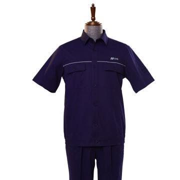 蒂尔玛 夏季工作服套装，海蓝色（可选），100%棉线卡，HTXZ001 1套