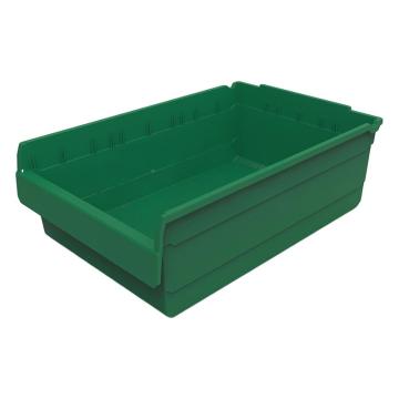 力王 货架物料盒，SF6420,绿色 600×400×200mm,全新料,5个/箱,不含分隔片 售卖规格：1个