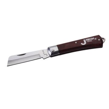 捷科 直刃木柄电工刀，EK-8A 160401 售卖规格：1把