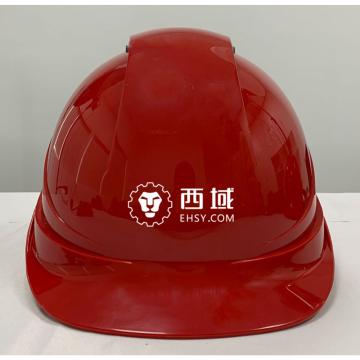Raxwell Breathe安全帽 红色，定制 ROW0039 前侧印白色“西域”logo（宽6cm*高4.5cm）（30顶起订）