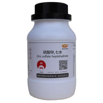 科试 硫酸锌,七水，05.001.1876 CAS：7446-20-0，AR，99.5%，500g/瓶（塑瓶），20瓶/箱 售卖规格：1箱
