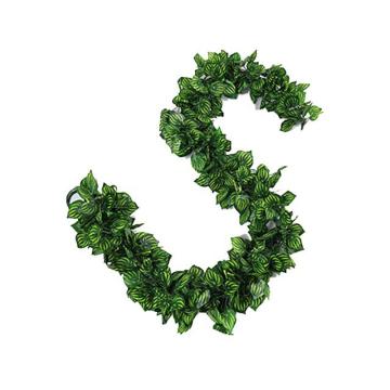 安赛瑞 仿真精品凤尾叶绿植塑料吊顶藤蔓植物，530821长约2m叶Φ4.5cm（96片叶），5条 售卖规格：1包