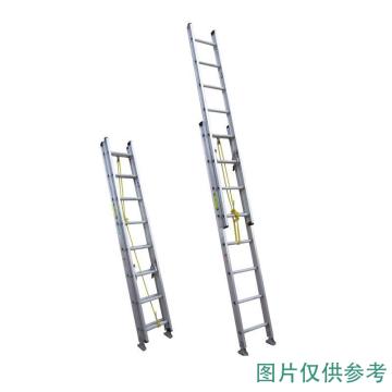 金錨 美標鋁合金伸縮梯，踏棍數：16 額定載荷（KG）:100 延伸長度（米）：3.96，AM42-208II