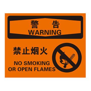 Blive 火灾消防类警告标识警告-禁止烟火，自粘性乙烯，250×315mm，BL-S-31972 售卖规格：1包