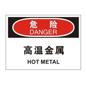 Blive OSHA危险标识-高温金属，PP板，250×315mm，BL-PP-32722 售卖规格：1包