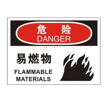 Blive OSHA危险标识-易燃物，PP板，250×315mm，BL-PP-32740 售卖规格：1包