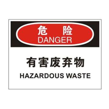 Blive 化学品伤害类当心标识-有害废弃物，PP板，250×315mm，BL-PP-33116 售卖规格：1包