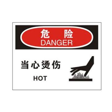 Blive OSHA危险标识-当心烫伤，1mm铝板，250×315mm，BL-AL-32656 售卖规格：1包