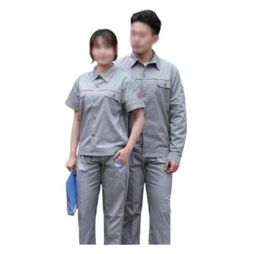 雅姿坊 防静电工作服，2021YZF6002长袖-165 夏季长袖，浅灰色带反光条（同系列30套起订） 售卖规格：1套