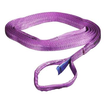 多来劲 双层加强保护扁平吊环吊带，1T*1M，带宽30mm，紫色，安全系统7倍，产品编码05650302