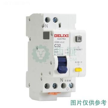 德力西/DELIXI 微型剩余电流保护断路器，HDBE40LED16 HDBE-40LE 1P+N D型 16A TM 售卖规格：1个