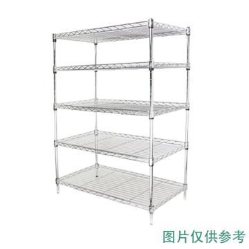 美之高 碳钢镀铬网层置物架,工业级,每层250kg,七层,尺寸mm:900×450×2000mm，安装费另询 售卖规格：1个