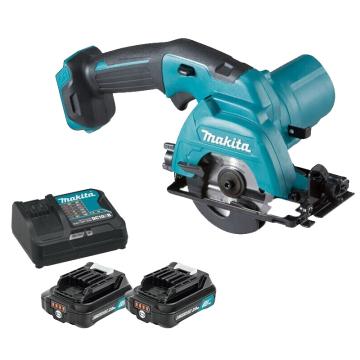 牧田/makita 充电式圆锯木工切割机，HS301DSAE ，85mm锯片，12V 2.0Ah电池两电一充 售卖规格：1台