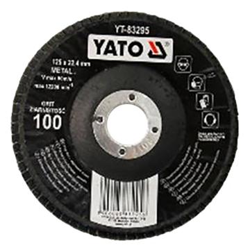 易尔拓/YATO 棕刚玉钹型百叶轮，YT-83295 125×22.23，100# 售卖规格：1个