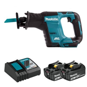 牧田/makita 充电式往复锯马刀锯，DJR188RFJ ，冲程20mm切割管子130/木材255mm,18V 3.0Ah电池两电一充 售卖规格：1台