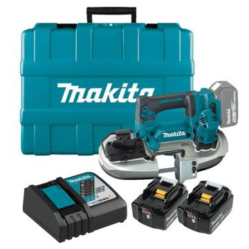 牧田/makita 充电式无刷轻便带锯，DPB184RTE ，切割能力51mm，18V 5.0Ah两电一充 售卖规格：1台