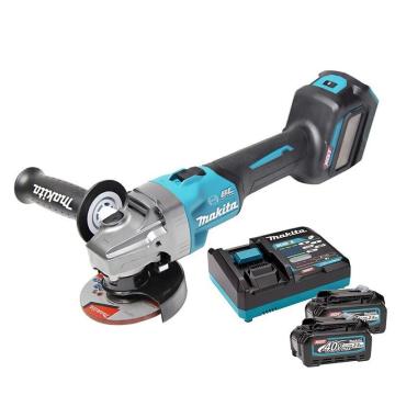 牧田/makita 充电式角向磨光机，GA021GD201 ，砂轮直径100mm 40V /2.5Ah 两电一充 售卖规格：1台