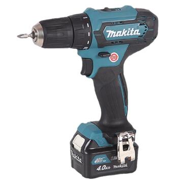 牧田/makita 充电式起子电钻，DF333DWYE ，夹持10mm，硬扭/软扭30/14Nm，12V 1.5Ah电池两电一充 售卖规格：1台