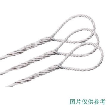 巨力 插编钢丝绳索具(麻芯)，镀锌有油WDF06*2m 售卖规格：1套