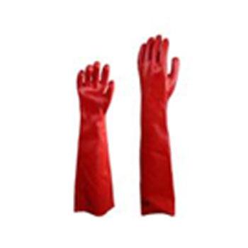 代尔塔DELTAPLUS PVC防化手套，201601，防微生物加强硫化PVC手套 60cm