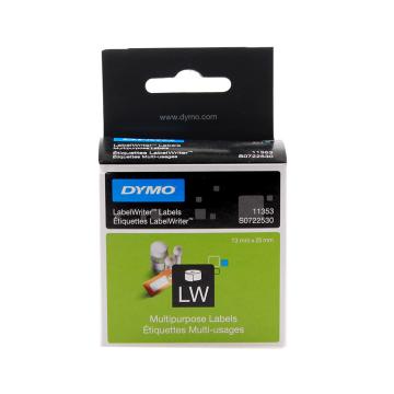 DYMO 标签纸，SCLW11353 24mm×12mm 多功能打印标签 售卖规格：1卷