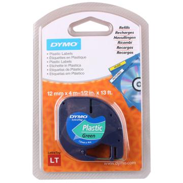 DYMO 易可贴标签带，SC91204 (绿底/黑字) 4m/卷 售卖规格：1卷