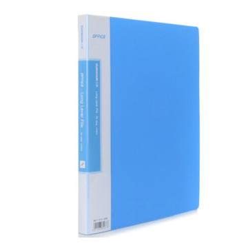 三木 经济型长押夹+板夹文件夹，LFE68L/H蓝 售卖规格：1个