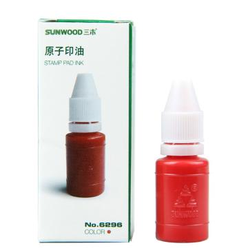 三木 原子印油，6296 红色 10ML 售卖规格：1瓶