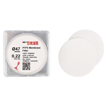 泰坦 微孔滤膜 疏水聚四氟乙烯（PTFE） 0.22μm 47mm，1盒（50片/小盒,100片/盒）FXLM-0013 售卖规格：1盒