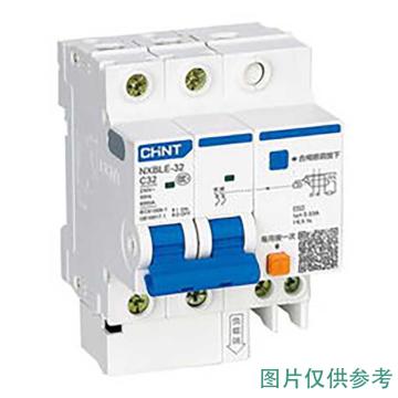 正泰/CHINT 微型剩余电流动作断路器，NXBLE-63 1P+N C63 30mA 6kA 售卖规格：1个