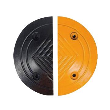 嘉辽 橡胶减速带圆头，2个，宽20cm（半个圆头350×200×30mm），JT3063 售卖规格：1个