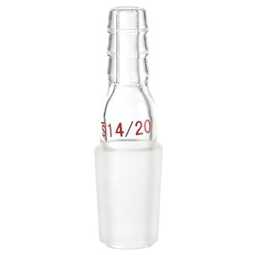 泰坦 直型抽气接头，磨口：14/20，φ8mm小咀接口 特优级，TA301420 售卖规格：1个