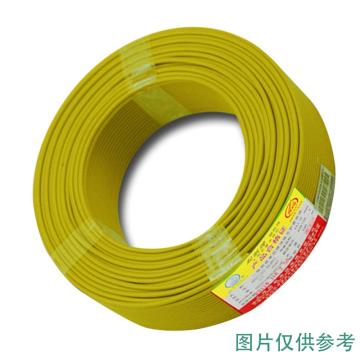 起帆 铜芯聚氯乙烯绝缘软线，AVR-0.4 黄色 售卖规格：100米/卷