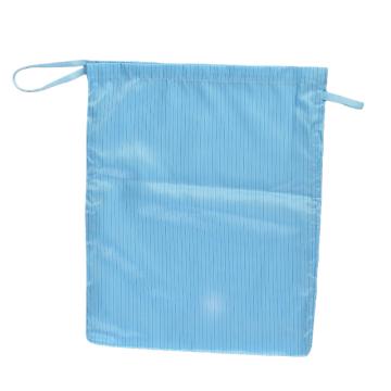 翰洋潔凈 豎條紋單層防靜電潔凈布袋(30*45cm) 100D，H1103 藍色 單位：個