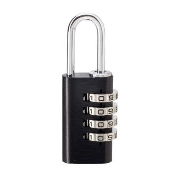 罕码 铝合金密码锁（四位密码）宽度21mm 黑色，HMLK3010