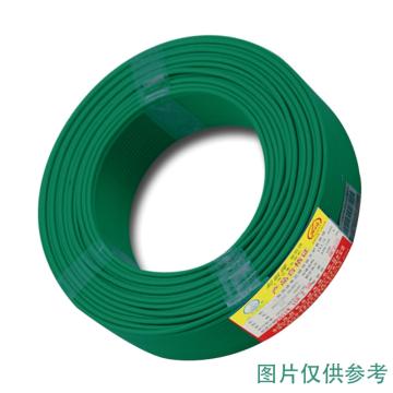 飞鹤线缆 单芯铜塑硬电线，BV-300 绿色 售卖规格：100米/卷