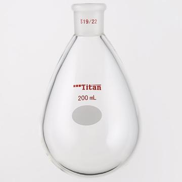泰坦 厚壁茄型瓶，高强度，磨口：19/22，200ml 特优级，TF319200 售卖规格：1个