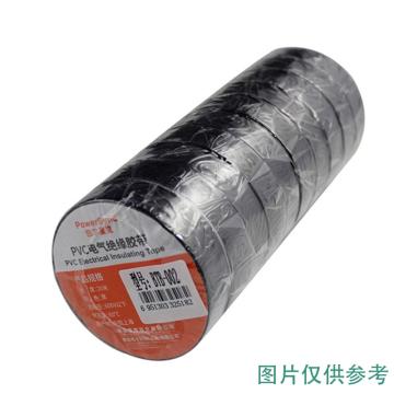 包尔星克Powersync PVC电气绝缘胶带 黑色，BTB-002，10卷/包