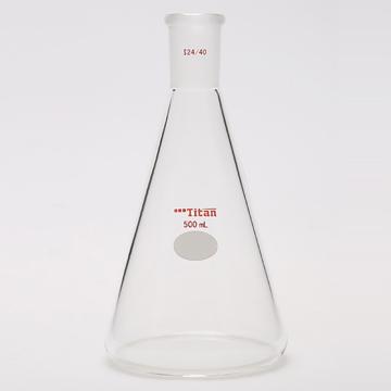 泰坦 三角瓶，厚壁高强度，磨口：24/40，500ml 特优级，TF664500 售卖规格：1个