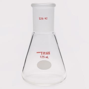 泰坦 三角瓶，厚壁高强度，磨口：29/42，125ml 特优级，TF662125 售卖规格：1个