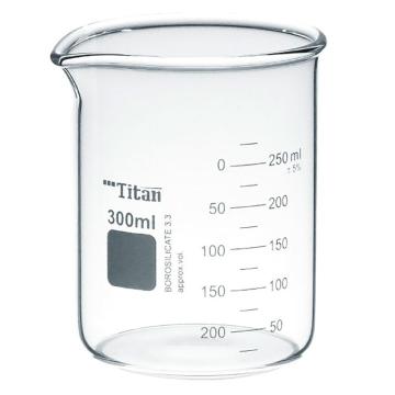 泰坦 厚壁烧杯 特优级 300ml，1盒（12个/盒）TYBL-0006 售卖规格：1盒